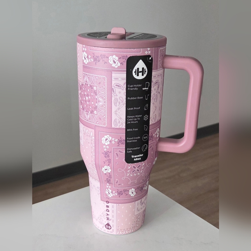 Hydrojug Pink Bandana 40oz